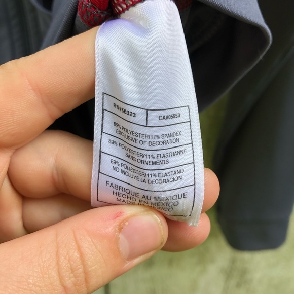 Nike | athletics gray and red zip up hoodie - Picture 6 of 6